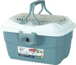 Pet carrier ZOLUX Transporter for small rodents, blue-white, model 206814