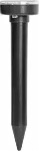 Solar Pest Repeller BRADAS CTRL-MO111S — round mole and rodent deterrent, solar-powered ultrasonic device