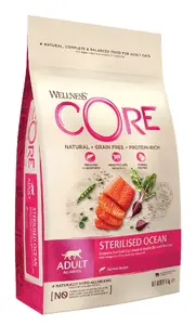 Kaķu barība PRIMA Wellness CORE Sterilised Ocean Salmon, pieaugušajiem, 4 kg