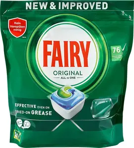Dishwasher Capsules Procter FAIRY Original All-In-One, 76 pcs