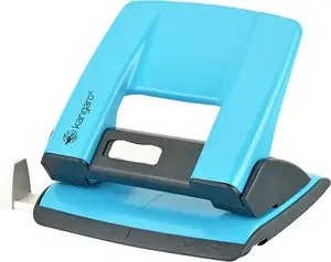 Paper hole puncher Kangaro Aion-20, 20-sheet capacity, turquoise