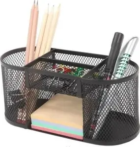 NET Przybornik czarny desk organizer — black desktop organizer, compact