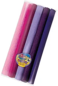 Craft crepe paper roll ASTRA art-pap 25×200 cm, set of 5 pink shades