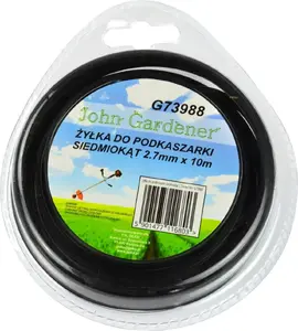 Pļaušanas aukla GEKO G73988 septiņstūra 2,7 mm × 10 m zāles trimmeriem