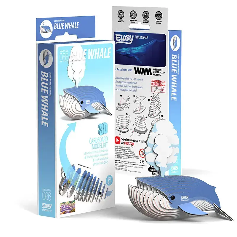 3D‑пазл Fat Brain Toys Eugy Blue Whale — 25 шт. Photo 5