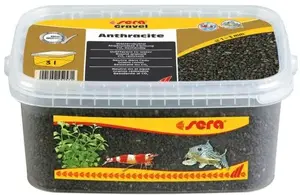 Akvārija grants Sera Gravel Anthracite 1–3 mm 3 l