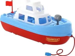 Игрушечная лодка Wader Polesie 58775 «Marzenie» в сетке — детская лодка для ванны и бассейна