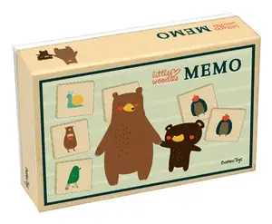 Card Game Barbo Toys 5406 Little Woodies – Memory Matching Game, Age 3+