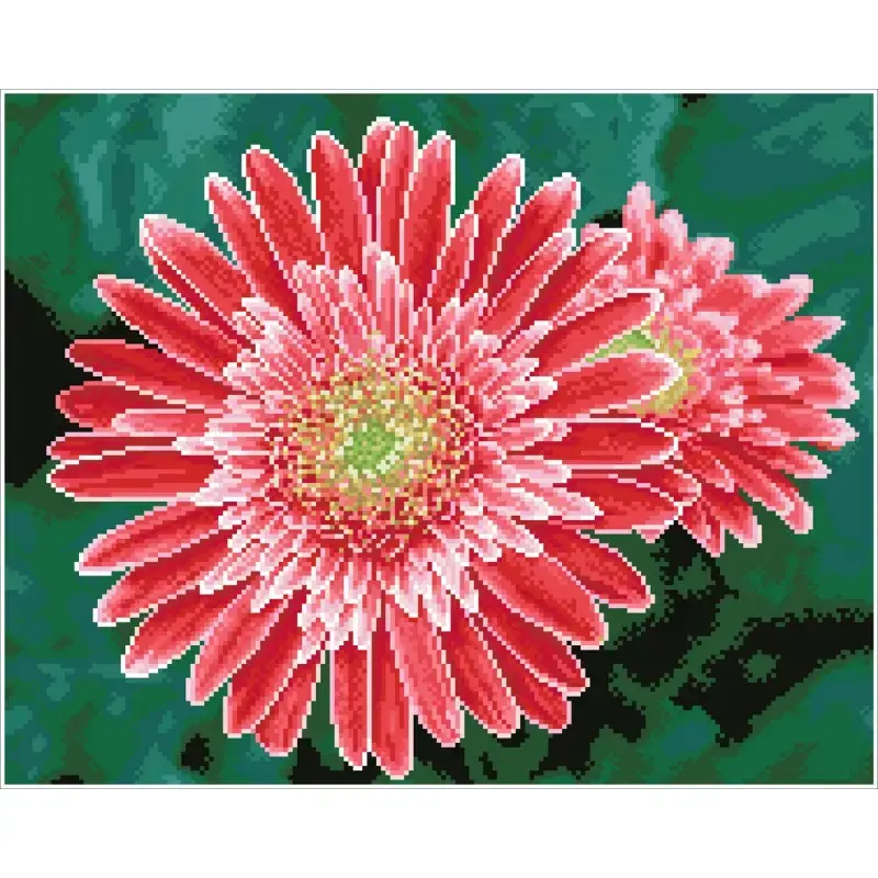 Diamond Dotz Pink Gerberas — набор алмазной мозаики Photo 2