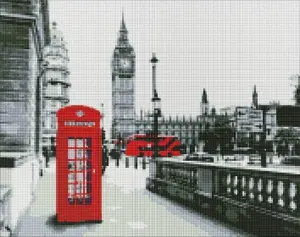 Ideyka diamond mosaic painting 'Call from London' 40x50 cm