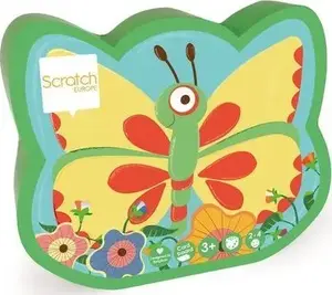 Logic puzzle game Scratch – Find the Butterfly (children’s logic activity, problem-solving kit)