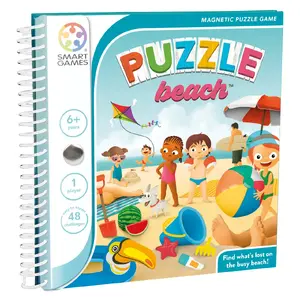 Iuvi SmartGames Puzzle Beach logic puzzle game for ages 6+, single-player multicolour