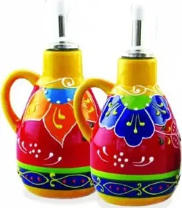 Ceramic liquid seasoning dispenser set Maestro MR-20007-25 - ceramic bottles for sauces and oils