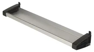 Perforated hardboard tool tray Wolfcraft 1 pegboard tray, aluminium, 405×95×60 mm