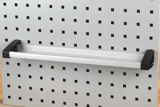 Wolfcraft 1 pegboard tray — alumīnijs 405×95×60 mm Photo 4