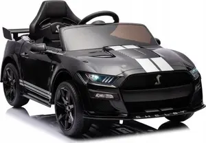 Электромобиль Lean Cars Ford Mustang GT500 Shelby — чёрный, детский аккумуляторный автомобиль