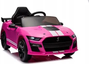 Электромобиль на аккумуляторе Lean Cars Ford Mustang GT500 Shelby — розовый (детский)