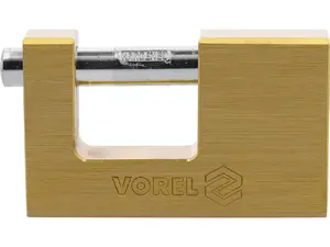 Padlock Vorel 77213 — solid shackle padlock, weight 580 g, 1 piece