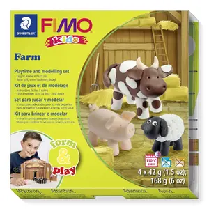 Modeling clay set Staedtler FIMO kids 8034 – 4 pieces, for molding and crafting