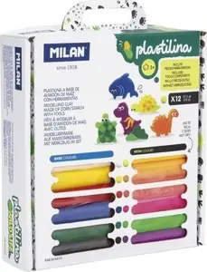 Набор пластилина Milan Wild Life с аксессуарами — 12 цветов