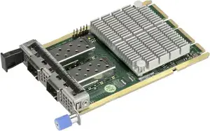 Tīkla adapteris Supermicro AOC-A25G-M2SM — iekšējais QSFP28, pasīva dzesēšana, 15 W, 76×115 mm