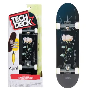 Tech Deck April Handboard Authentic Mini Skateboard 27 cm for Kids Ages 6 and up