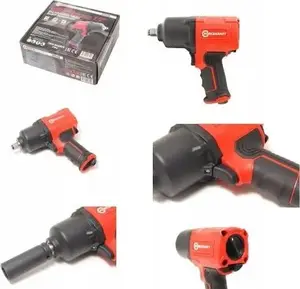 Impact Wrench Forcekraft pneumatic 1/2" Twin Hammer, max torque 1450 Nm