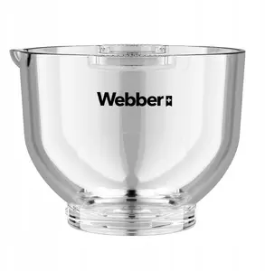 Glass Bowl 5L for Webber Kitchen Robot SM15 / SM16 – Original Replacement Bowl