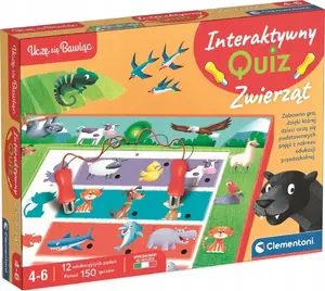 Interactive Quiz 'Animals' educational toy Clementoni model 50942 — electronic question-and-answer game for children