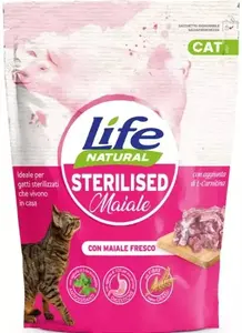 Dry cat food Life Pet Care Sterilized Pork 800 g
