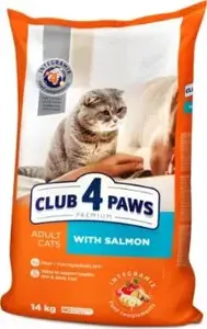 Сухой корм для кошек Club 4 Paws CLUB4Ł KOT 14 кг — лосось