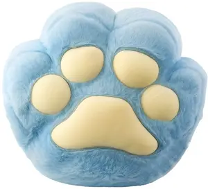Plush Hand-Warming Pocket Pillow LEANToys 40 cm — Blue