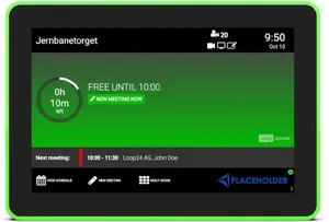 Sapulču displejs Utax Loop24 LM-8058 8" (20,3 cm) LED 1280×800 Wi‑Fi 802.11a/b/g/n/ac/ax Bluetooth PoE melns PC