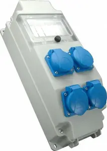 Distribution Box SEZ ROS 5/X-16, 4×250V, IP54, windowed panel