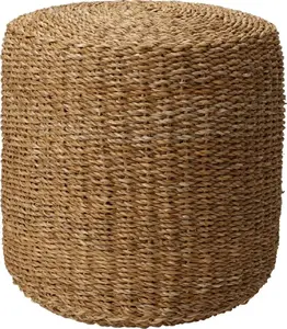 Pouf VidaXL Home&Styling round 40×38 cm seagrass natural fibres