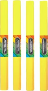 Crepe Paper Rolls STARPAK 50x200 cm, lemon yellow, pack of 10