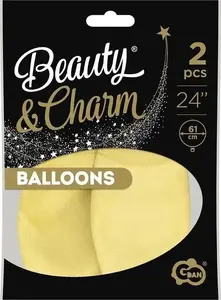 Balloon pack GoDan Beauty&Charm macaroon vanilla 61 cm, 2 pcs
