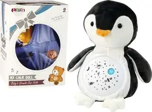 Plush Sleep Toy LEANToys LeanToys Pluszowy Miś Usypiający Pingvin — night/day light and sound modes