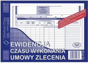 Time Record Ledger A5 Michalczyk & Prokop — Ewiedencja czasu wykonania umowy zlecenia 511-3E