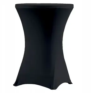 Table Cover Verlo Coctail 80 black — protective tablecloth for round and rectangular tables