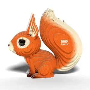 3D puzzle Fat Brain Toys Eugy Squirrel — 36 pieces, 78×70 mm, ages 6+