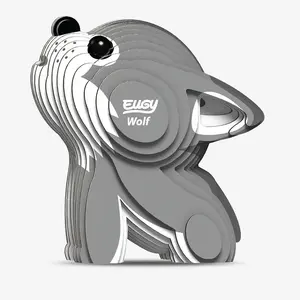 3D puzle TEKA Eugy Wolf — 7 detaļas, dzīvnieka modelis