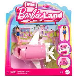 Doll playset BARBIE Mini BarbieLand with 1.5-inch doll and color-change Dreamplane, suitable from 4 years