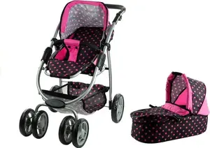 Dziļā ratiņu leļļu 2‑1 LEAN Sport Alice — kokons un sēdeklis, modelis 3810