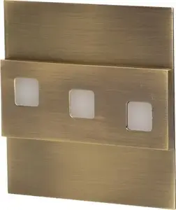 ORNO Lepus LED step light, brass matte finish, model OR-OS-1531L6/BR