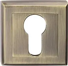 Door Escutcheon Set METAL-BUD SZYLD DRZ.KWADRAT WC.PATYNA MP SZ SZKPW - square WC escutcheon, patina finish