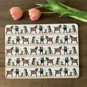 Placemat TEKA MT44 'Wiejskie psiaki' – decorative table placemat