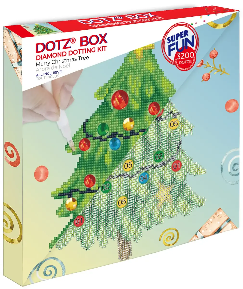 Diamond Dotz Merry Christmas Tree — набор мозаики 280×280 мм Photo 2