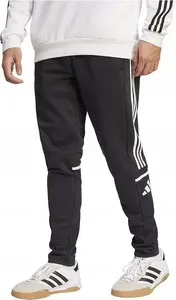 Sporta bikses ADIDAS SQUADRA 25 JE2765 — vīriešu treniņbikses ar auklu jostasvietā, šaurs piegriezums