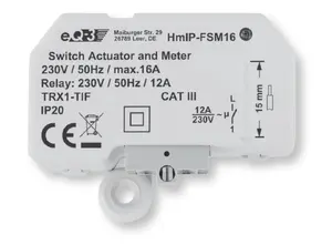 Switching actuator Homematic IP HmIP-FSM16 — 869.525 MHz, AC supply, max indoor range 180 m